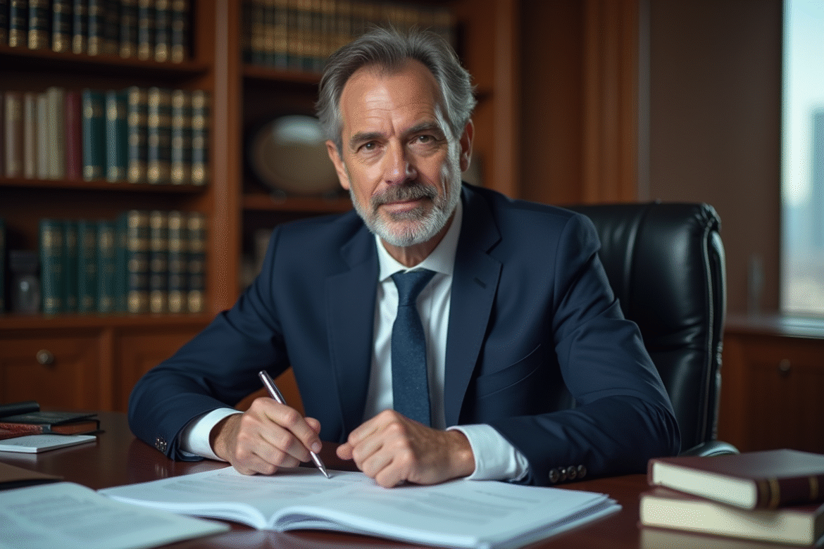 Expert en droit en salle de bureau professionnelle